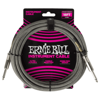 Ernie Ball Szövetkábel Silver Fox 5,5m