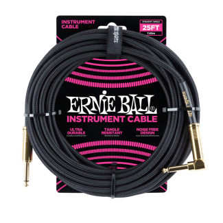 Ernie Ball Szövetkábel Fekete