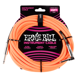 Ernie Ball Szövetkábel Narancssárga